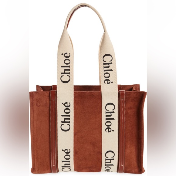 Chloe medium Woody Suede tote - Picture 2 of 7
